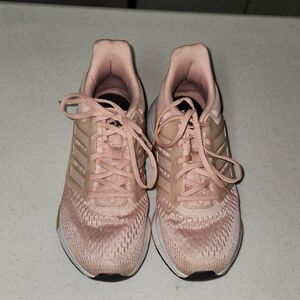 Adidas Pink Athletic Shoes with Breathable Mesh